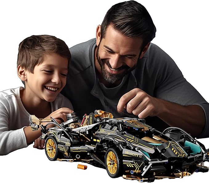 Sport Racing Car Building Block Sets for Adults Remote Control 1:14 Race Supercar Toys Kits with LED RC Collectible MOC Model Birthday for Boys Teens Men Age 8-12 12-1614+