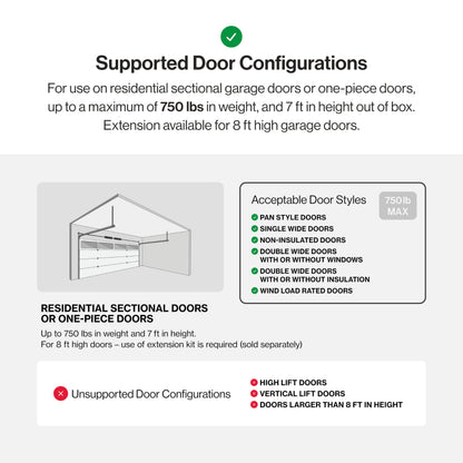 Genie ChainMax 1000 Garage Door Opener - Durable Chain Drive - Includes two 3-Button Pre-Programmed Remotes,Wall Console, Wireless Keypad, Safe-T-Beams - Model 3022-TKH, 140V DC Motor,Gray