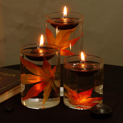 20 Pcs Floating Candles Centerpieces, 1.5 Inch Unscented Floating Candles Small Decoration for Valentine's Day, Thanksgiving, Wedding and Home Decor