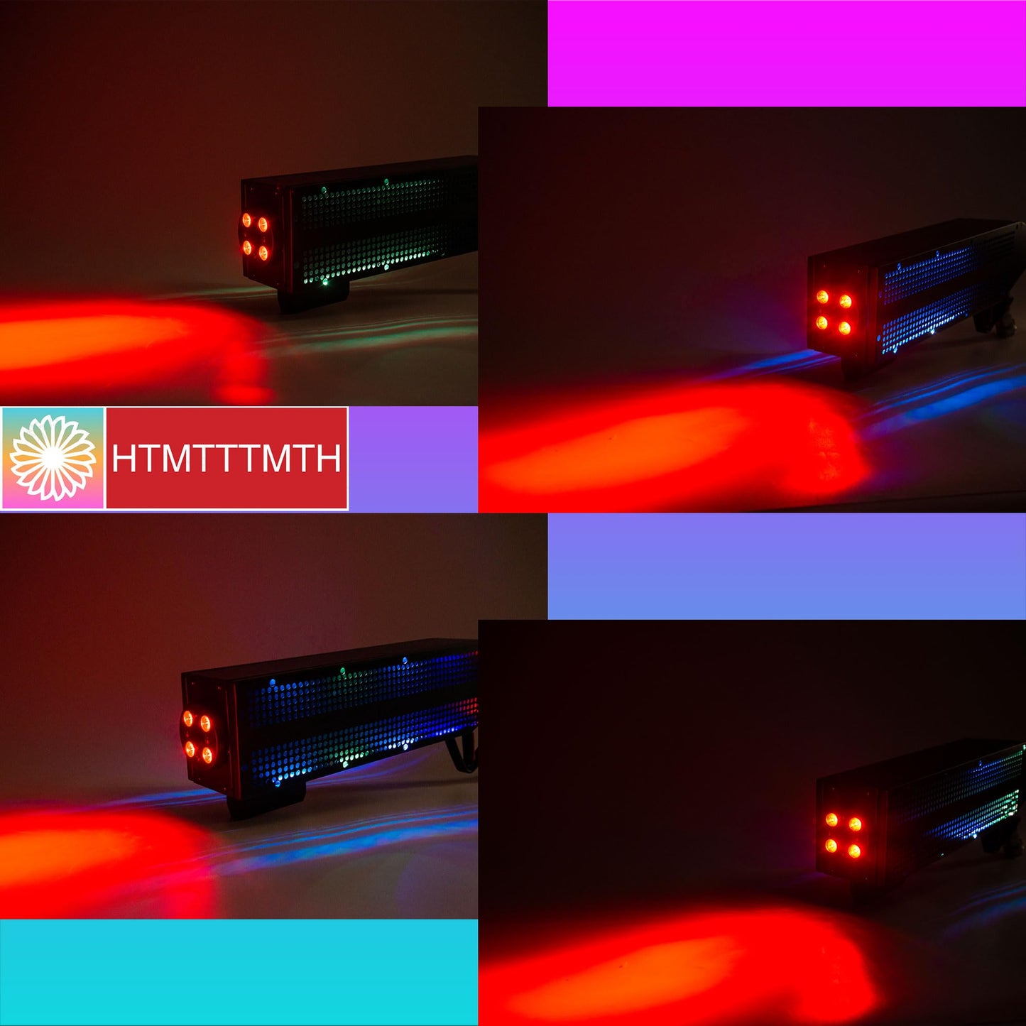 HTMTTTMTH Stage LED CO2 Jet Machine Handheld Stage Effect Smoke Machine CO2 Fog Machine with RGB Lights Cannon for Nightclub Wedding Party Dj Concert Live Party Stage Special Effect