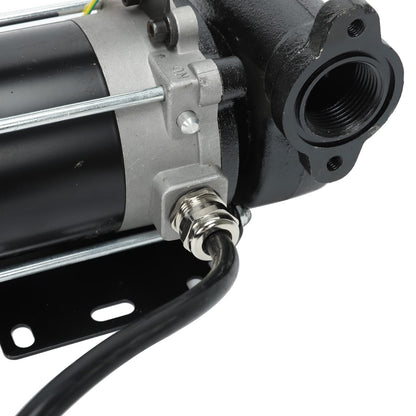 BLACKHORSE-RACING 12V DC Gasoline Fuel Transfer Pump, 15 GPM / 57 LPM Self-Priming Rotary Vane Motor Fuel Pump, Thermal Protected, for Gasoline Diesel Kerosene Mineral Spirits