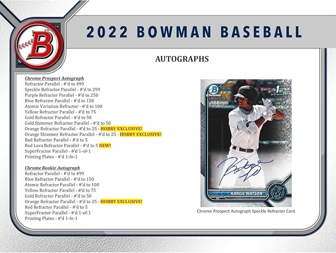 2022 Topps Bowman Baseball Trading Card Mega Box