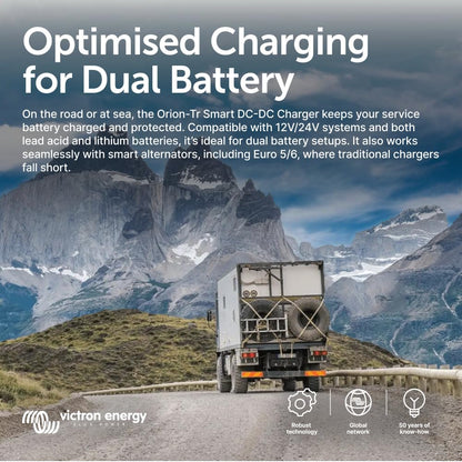 Victron Energy Orion-Tr Smart DC to DC Charger (Bluetooth) - 12/12-Volt 30 amp 360-Watt - Battery Charger for Dual Battery Systems - Non-Isolated