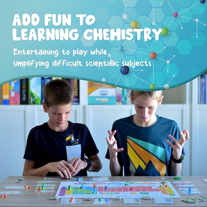 Periodic: A Game of the Elements | Periodic Table Board &amp Card Game About Atoms Elements &amp Compounds | A Strategy Board Game for Gamers &amp Educational Science Game for Kids or Family Game