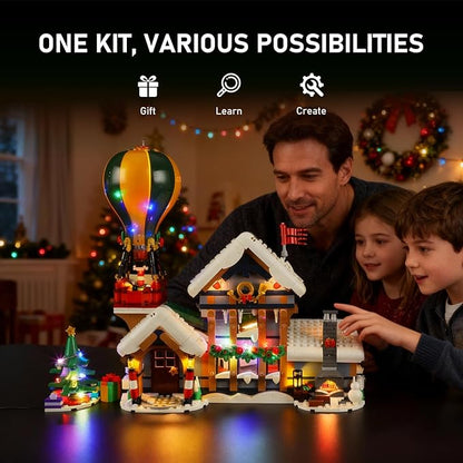BRIKSMAX 2.0 Light Kit for Santa's Post Office - Innovative LED Lighting Compatible with Lego Icons 10339