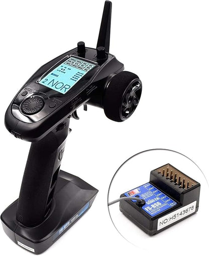 Flysky FS-GT5 2.4GHz 6 Channels AFHDS RC Transmitter with FS-BS6 Receiver for RC Car Boat
