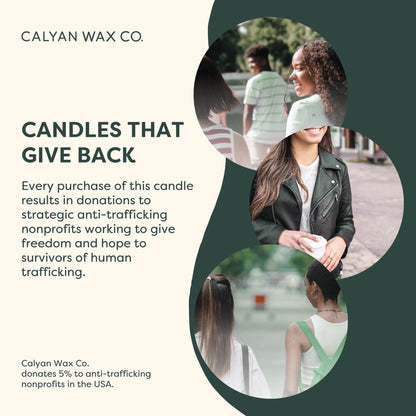 Calyan Wax Co. Peach & Nectar 2 Wick Candle