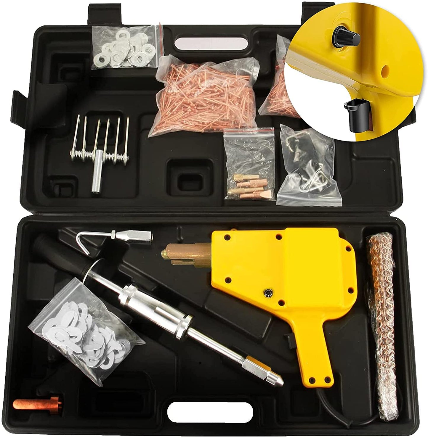 Flieeya 800VA Stud Welder & Dent Puller Kit with Slide Hammer, 110V Spot Welding Machine for Professional Auto Body Repair 5500