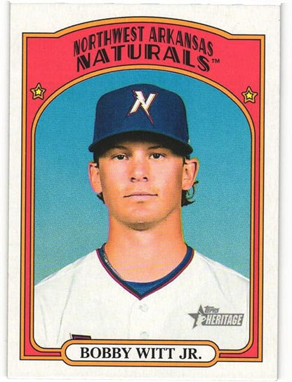 BOBBY WITT JR. 2021 Topps Heritage Minors #207 High Number Short Print SP Baseball Rookie Card RC Kansas City Royals