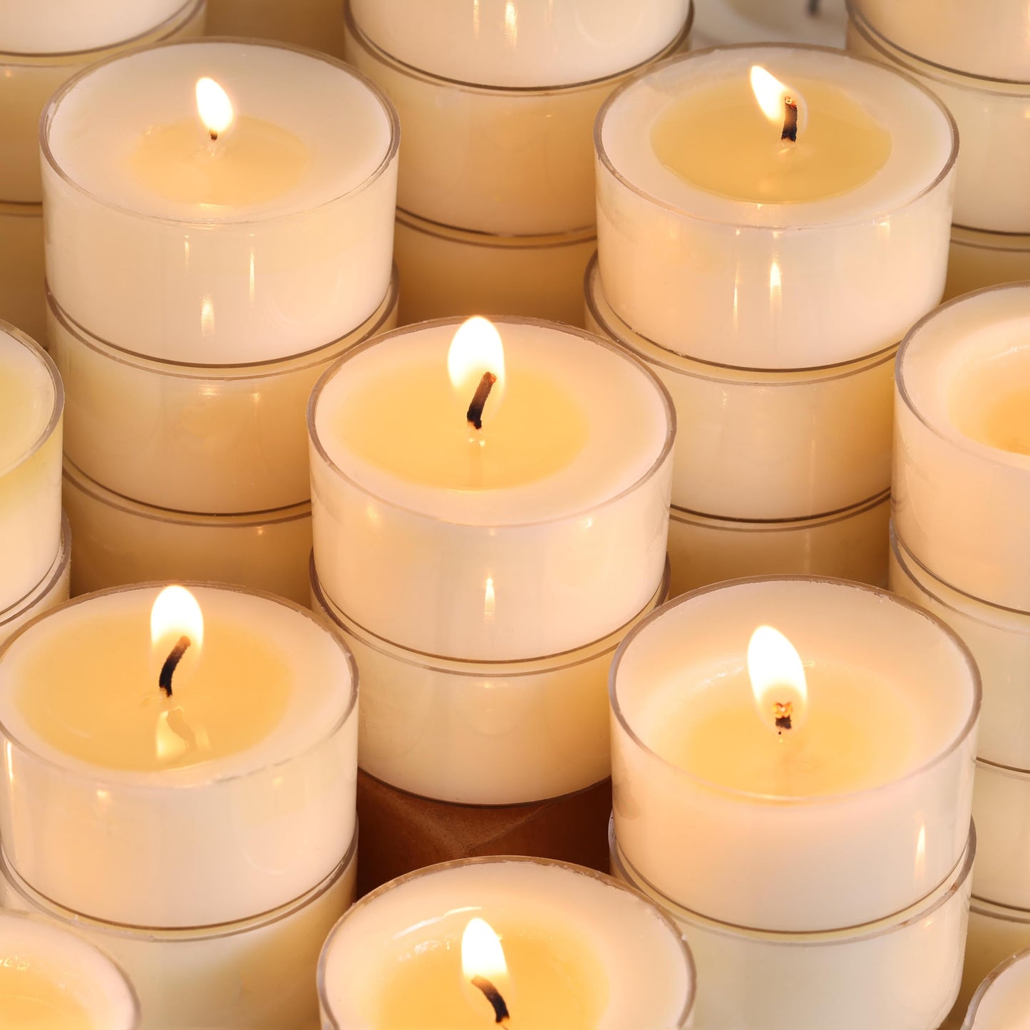 DEVI 6 Hour Soy Tealight Candles Bulk 25 Pack, Unscented Organic Tea Candles, White Emergency Votive Tea Lights-Burn Clean, Non-Paraffin Natural Soy Candle for Home Decor