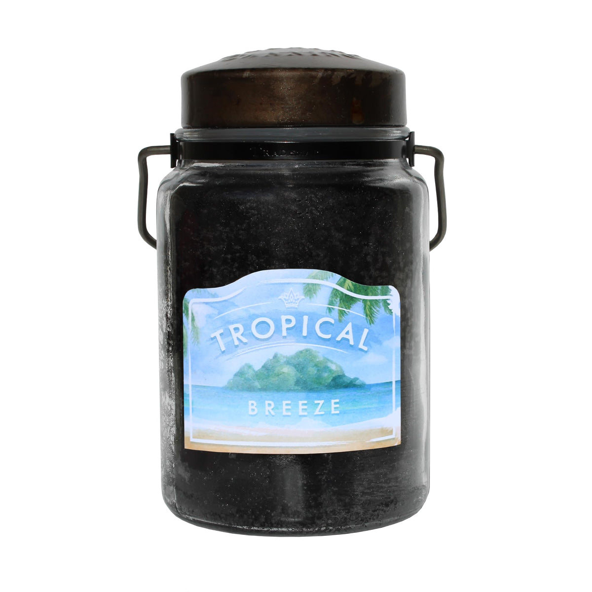 McCall’s Candles | Tropical Breeze | 26 oz Scented Candle | USA-Poured | Vintage Rustic Jar with Carrying Handle | Tropical Fruit & Sweet Citrus Fragrance