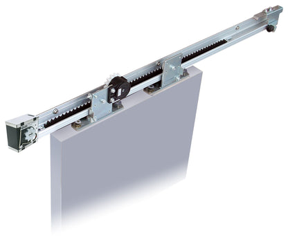 NSC-C60V-22 Sliding Door Closer for Barn Door (Medium-Heavy Duty Model Up to 132lbs), Self Closing, Complete System With 86" Rail