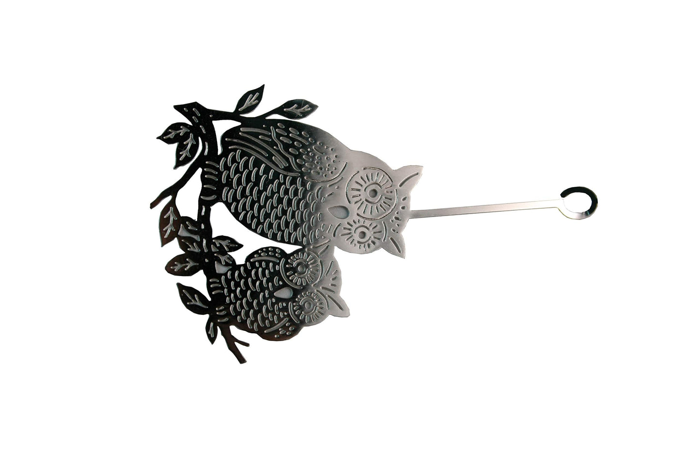 Rotary Candle Holder Spinning Candleholder Metal Small Gift (Owl 2)