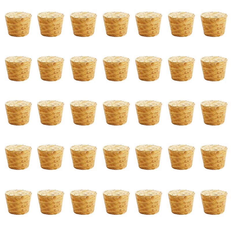 50Pcs Tapered Cork Plugs Wooden Wine Corks Stoppers Reusable Sealing Stopper for Bottle Bar DIY Crafts Kitchen Accessories (15x11.5x15mm)
