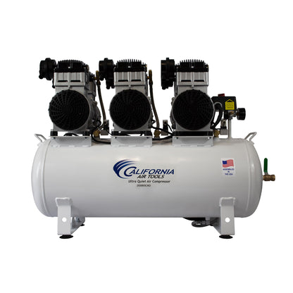 California Air Tools 20060CAD Powerful 6.0 HP Ultra Quiet and Oil-Free Air Compressor, 20 Gallon Tank, 78 dB Noise Level, with Automatic Drain Valve, 220V / 60Hz, Off White