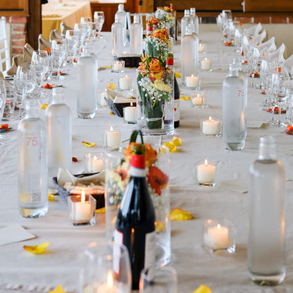 8 Hour White Votive Candles for Weddings Party Spa and Emergency, Set of 72 Small Unscented Bulk Candles for Restaurants and Home Decoration