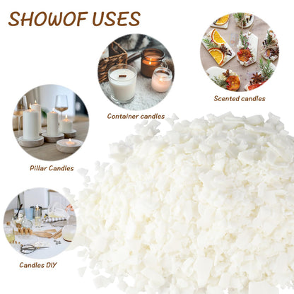 Wfmolcand Natural Soy Wax for Candle Making 20 lb Bag, Soy Wax Flakes,DIY Candle