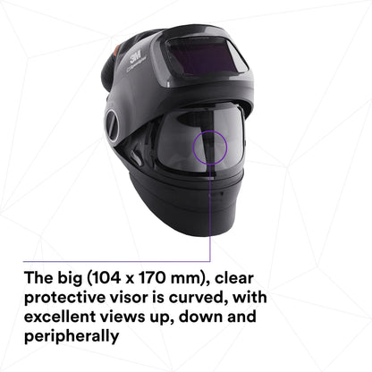 3M Speedglas Welding Helmet G5-01 and Adflo High-Altitude PAPR Assembly, No ADF, Heavy Duty with Flip Up Visor, Compact Design with Adjustable Head Suspension, Grinding and Metal Repair, 46-1101-00