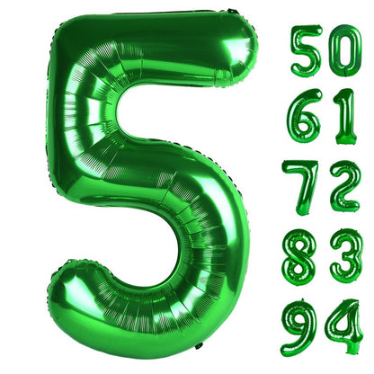 Green 5 Balloon, Number Balloons 40 Inch, 5th Birthday Balloon Decorations, Green Party Supplies, 5 Number Balloons, Number 5 Balloon, Games Theme Birthday Decorations