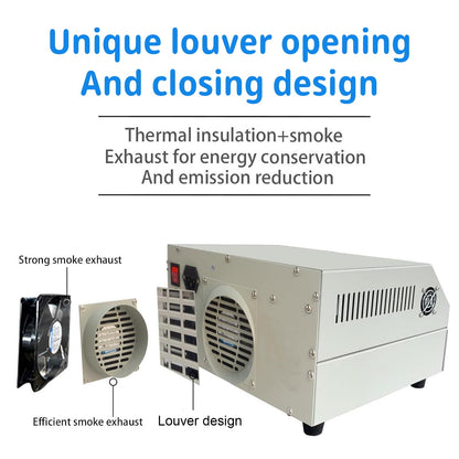 T962 Reflow Oven 110V, 800W Soldering Reflow Station, Infrared Preheat Soldering Station Temperature Range: 0 ° -280 ° C, Suitable for Electronic Digital and PCB Board Soldering