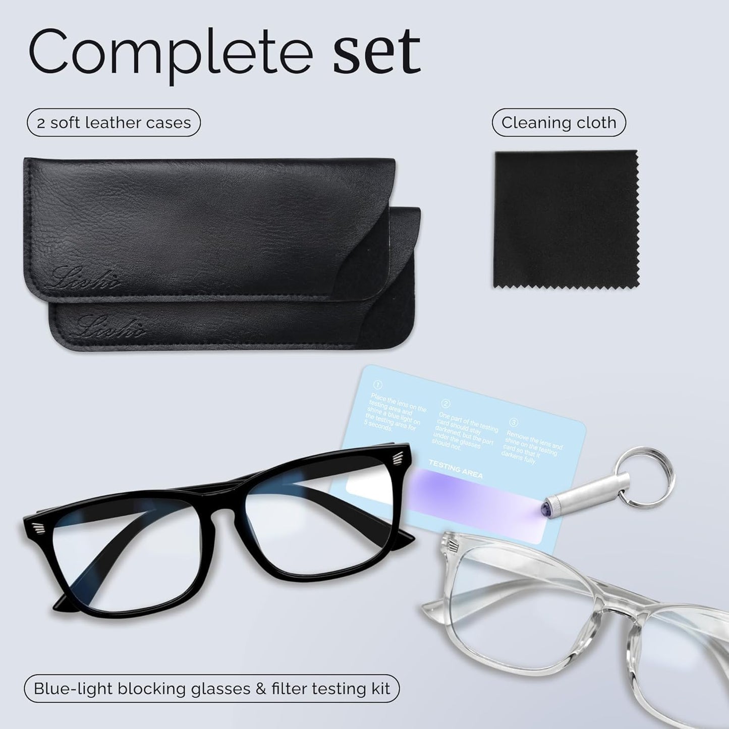 livho High Tech Blue Light Glasses - Advanced 99% Blue Light Blocking Computer Glasses - Anti Eyestrain & UV Glare Protection
