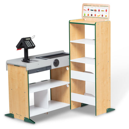 Melissa & Doug Freestanding Wooden Fresh Mart Grocery Store - FSC Certified
