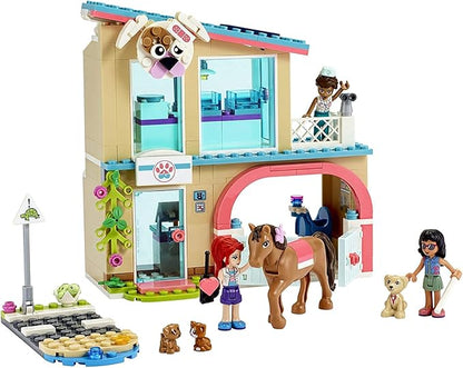 LEGO Friends Heartlake City Vet Clinic 41446 Building Kit Animal Rescue Toy Makes a Great-Value Christmas Holiday or Birthday Gift for Kids Who Love Vet Clinic Pretend Play New 2021 (258 Pieces)
