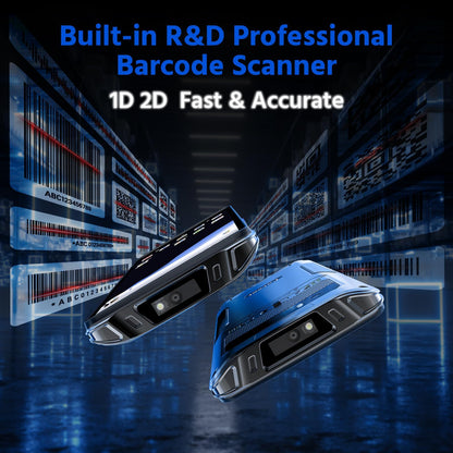 FARSET F35 Android 13 PDA Barcode Scanner (Future Android 18) with Zebra Licensed Engine, 6” Rugged, IP68 & 2m Drop, 5000mAh+18W Fast Charge,6GB+64GB,1D/2D/QR for Warehouse & Logistics