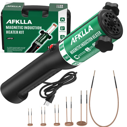 Induction Heater Bolt Removal,1500W 110V Magnetic Heat Induction Tool with 6 Coils, Bolts Heating Kit for Rusty Screw, Nuts, Bearings Removal - Toolbox Incl, Green
