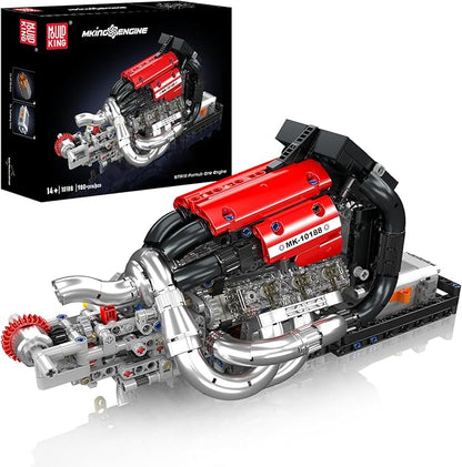 Mould King 10188 Engine Building Kit for Adults Combustion Racing Car Engine Model Kit for Display STEM Building Project for Teens 14+(980 PCS)