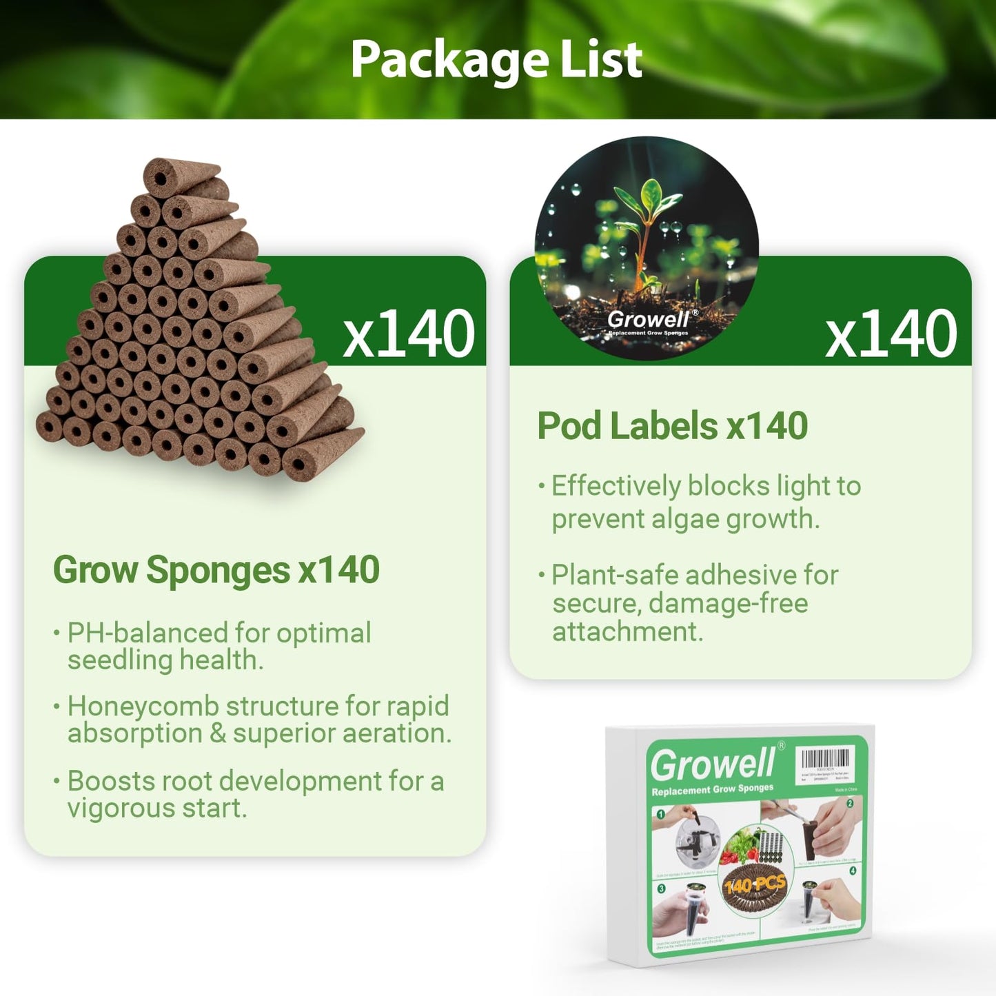 90 Pods Hydroponics Growing System Kit & 280 Pcs Hydroponic Pods Kit