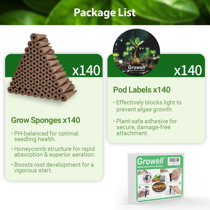 90 Pods Hydroponics Growing System Kit & 280 Pcs Hydroponic Pods Kit