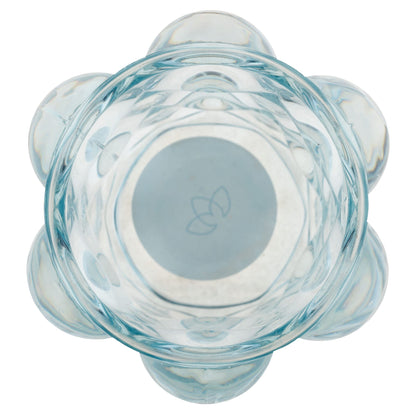 Karma, Lucia Hobnail Votive, Tea Lights Candle Holder, Glass Votive Candle Holders for Table Decorations, Baby Shower, Birthday Party, Weddings and Home Decor, Blue