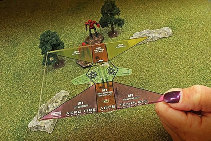 LITKO Fire Template Compatible with BattleTech (Aerospace Fire Arc Template)