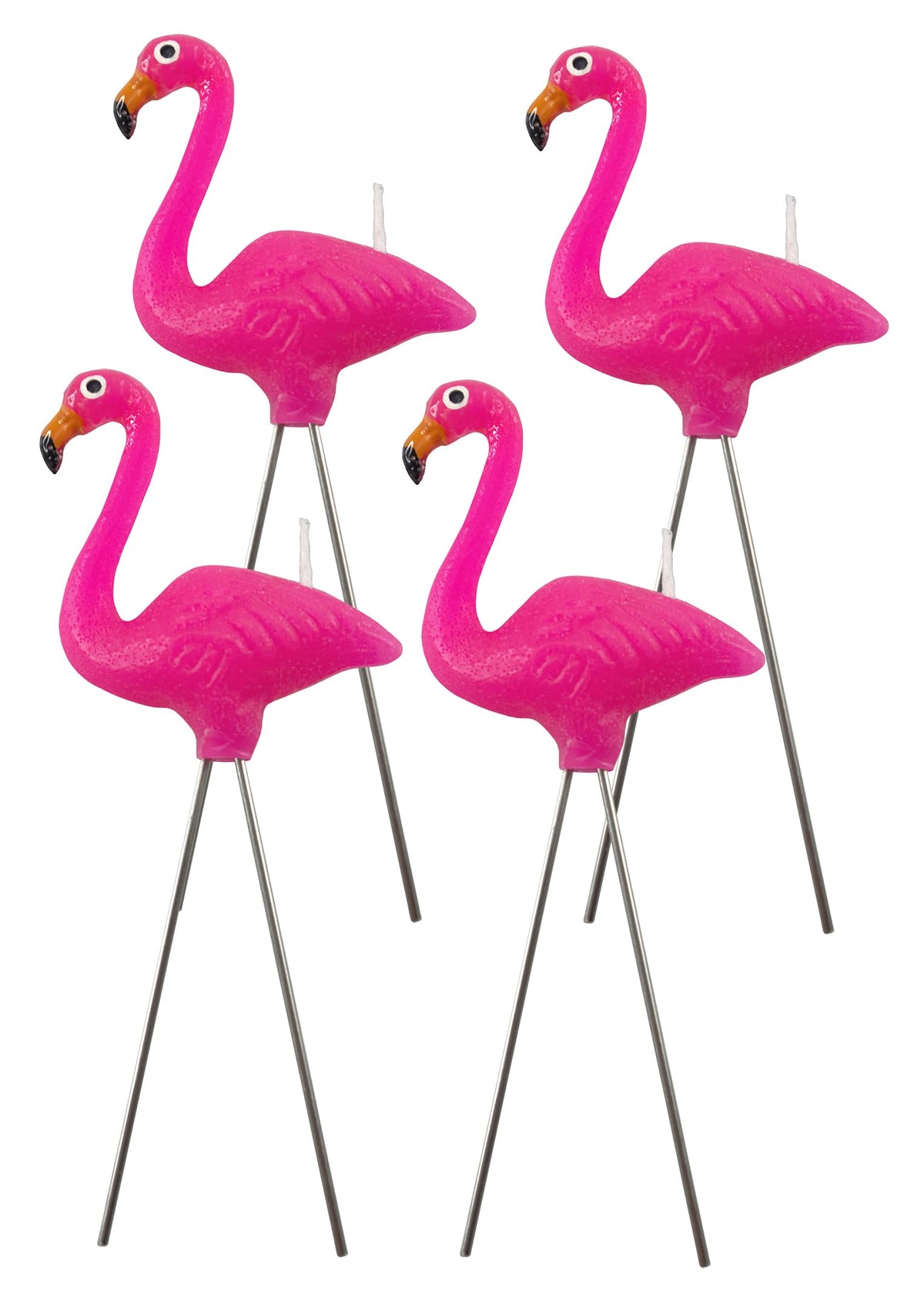 Streamline Imagined Decorative Birthday Candles - Flamingo (4 Candle Pack)