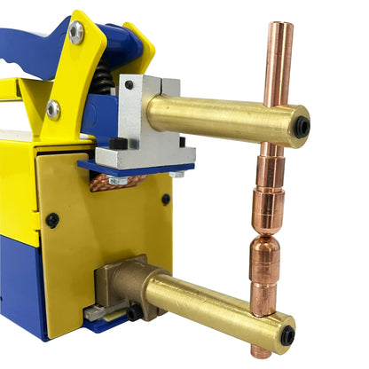 Professional Portable Electric Spot Welder Machine with Replaceable Welding Electrode Arms 1/8" Electric Single Phase Handheld Welding Tip Gun Handle Weld Metal Sheet Spot Welding Machine(110, Volts)