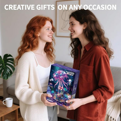 Enchanted Jellyfish Building Kit with Halloween &amp Christmas Festive Vibes 526 Pcs Underwater Creature Building Blocks Set (presale)