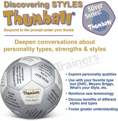 Trainers Warehouse 6 Thumball Collection 32 Prompts for Conversation Team Building Relationship and Training