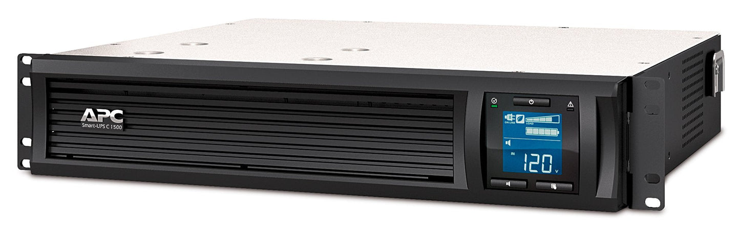 APC 1500VA Smart UPS with SmartConnect, SMC1500-2UC Rack Mount UPS Battery Backup, Sinewave, AVR, 120V, Line Interactive Uninterruptible Power Supply