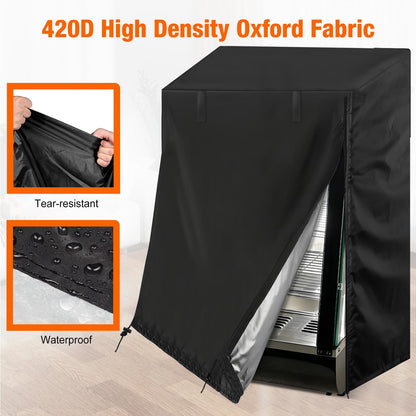 Velieta Commercial Food Warmer Display Fridge Cover 25.59"x24.8"x36.2"