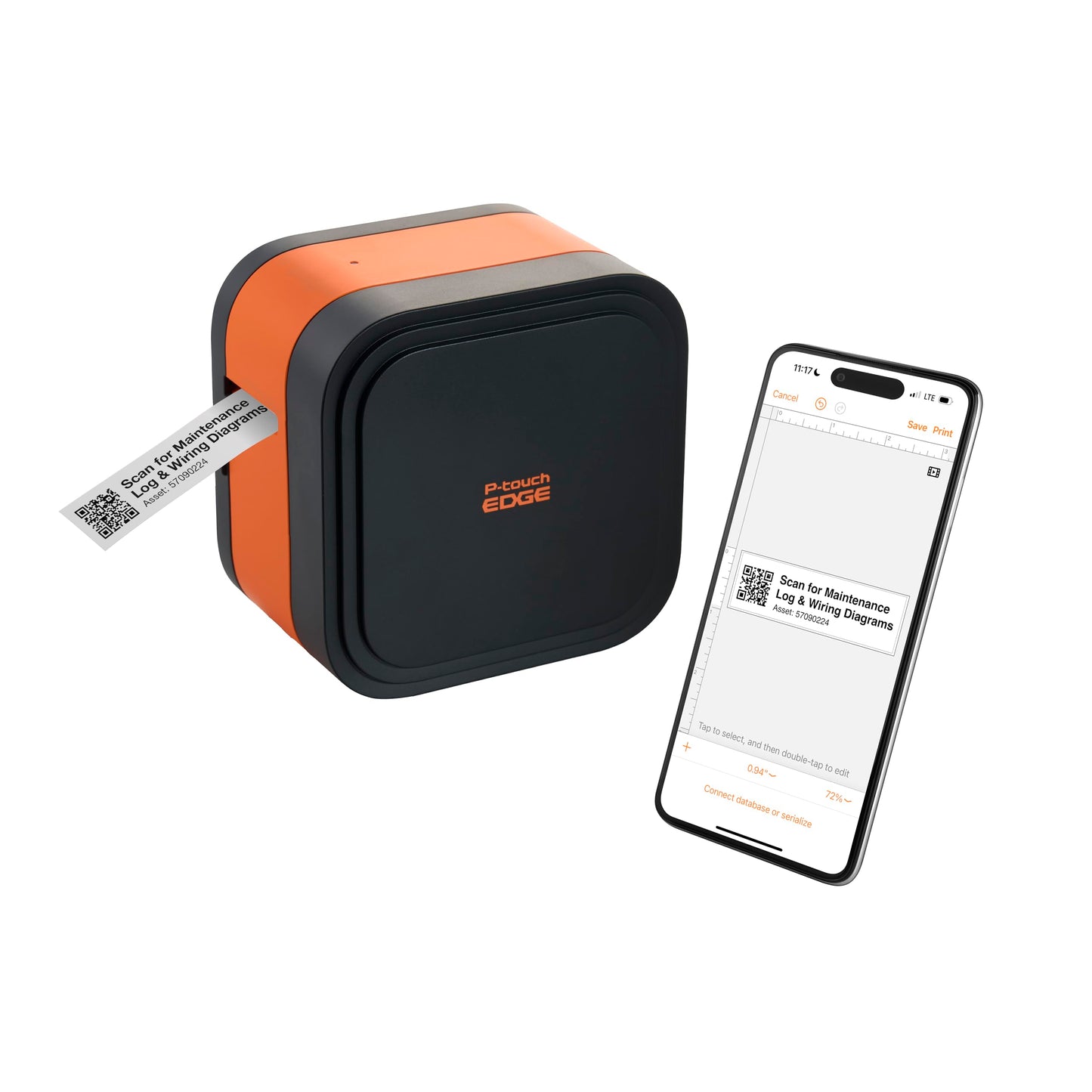 Brother PT-E920BT Portable Industrial Label Printer, Bluetooth®, Dual Auto-Cutter, Pro Label Tool App for Industrial Formats, USB-C, High-Resolution, Up to ~1-1/2-Inch Durable Labels