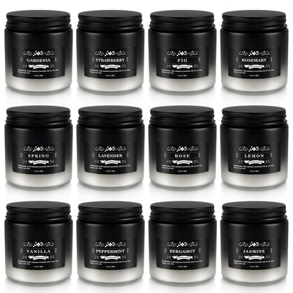12 Pack Scented Candles Gift Set for Men Women - 3.5oz Soy Blend Jar Candles, 150+ Hours Long Lasting Aromatherapy Candle, Gifts for Mom Dad Husband Boyfriend, Mother's Day Birthday Valentine Christma