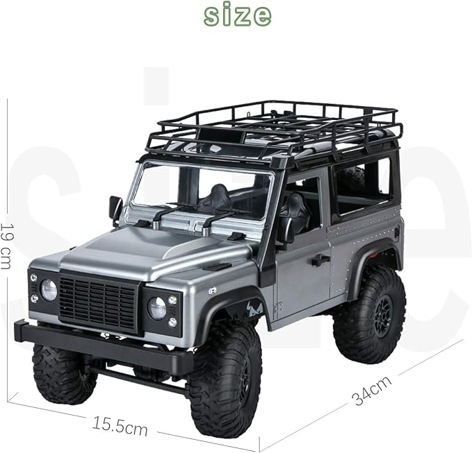 GoolRC MN 99s RC Car 1/12 Scale 4WD 2.4G Remote Control Car for and Adults RTR RC Crawler Off Road Truck for Land Rover Vehicle Models with 2 Batteries