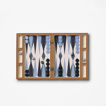 Printworks Lacquered Backgammon – Luxury Wooden Board with Acrylic Pieces Large Coffee Table Game for Adults Modern Display-Ready Set