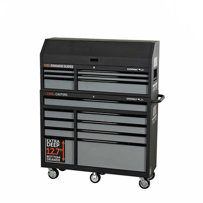 52 in. 15-Drawer Tool Chest and Rolling Cabinet Combo