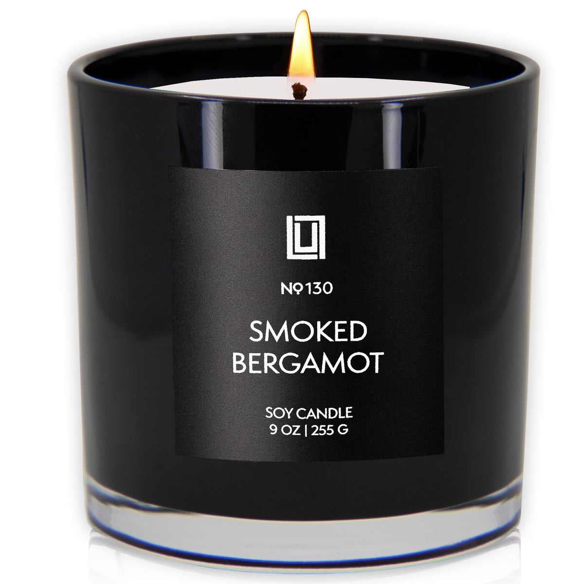 Lulu Candles | Smoked Bergamot | Smells Smokey and Citrusy | Luxury Scented Soy Jar Candle | Hand Poured in The USA | Highly Scented Long Lasting (9 Oz.)