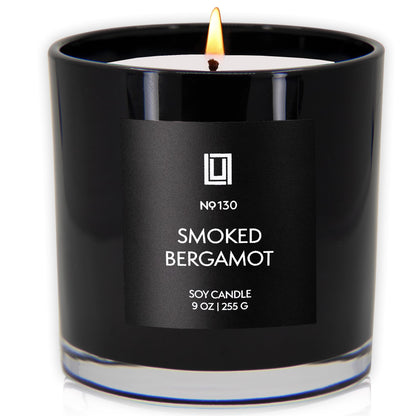 Lulu Candles | Smoked Bergamot | Smells Smokey and Citrusy | Luxury Scented Soy Jar Candle | Hand Poured in The USA | Highly Scented Long Lasting (9 Oz.)