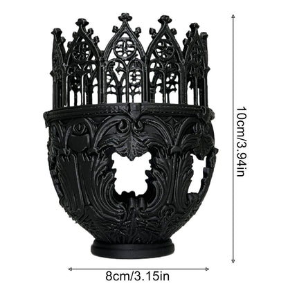 Candle Holders for Pillar Candles - Cathedral Design Centerpiece - Candlestick Holder | for Home Dinner Room Fireplace Mantel Farmhouse Wedding