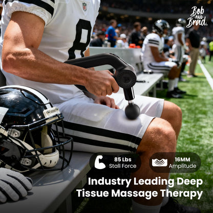 BOB AND BRAD D6 Pro Max+ Massage Gun with Heat and Cold, Powerful Deep Tissue Percussion Massager with 16mm Amplitude, Professional Muscle Massager Gun for Athletes, Quiet Electric Handheld Massager