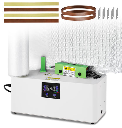Saladulce Air Cushion Machine 30ft/min Bubble Wrap Machine 280L/min Air Pillow Machine for 4”-27” Bubble Wrap, Air Pillows(110V)